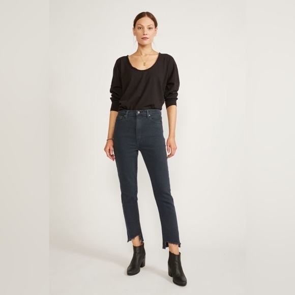 {ética} Scarlet Mid Rise Slim Night Stripe - Picture 1 of 4